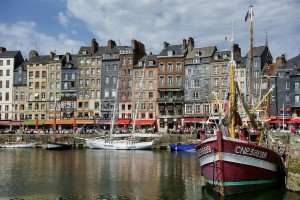 Visiting the village on Honfleur in Normandy during a France Tour with The International Kitchen.