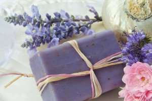 Lavender soap in Provence during a tour of France.