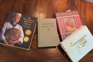 Some favorite cookbooks at The International Kitchen.