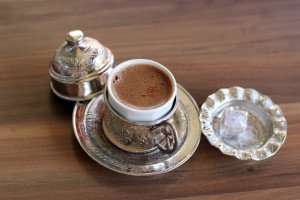 A traditional Turkish coffee. 