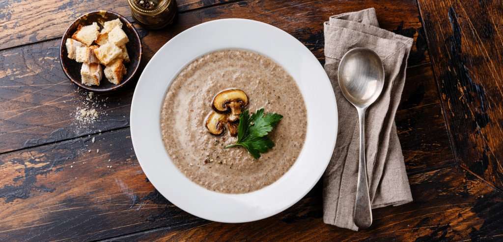 image for Autumn in Italy: Creamy Mushroom Soup Recipe