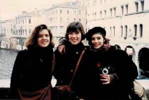 TIK's Peg with friends in Venice many years ago. 