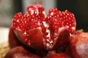 Fresh pomegranate for a cooking class with The International Kitchen.
