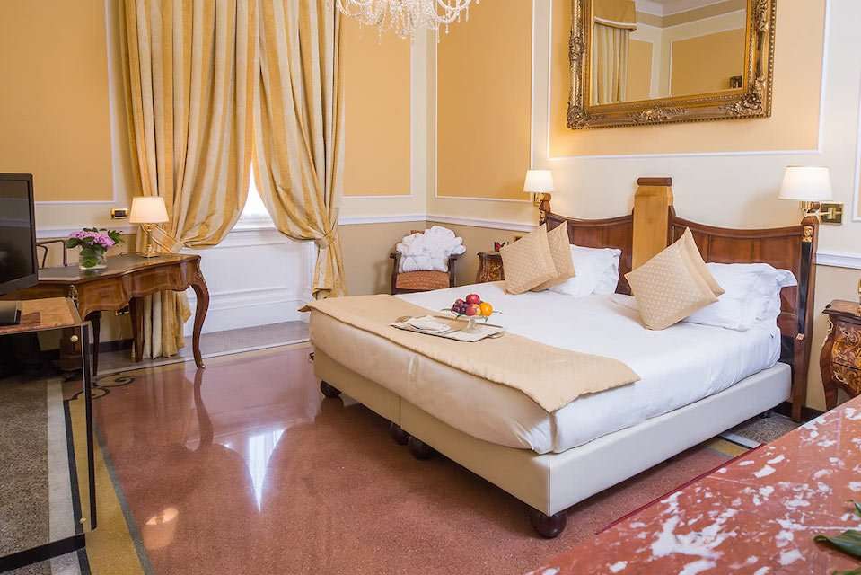 Image for Superior double room at the Hotel Bristol in Genoa, Italy.