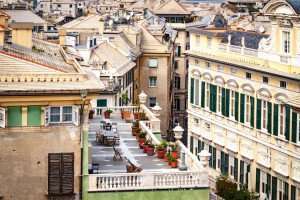 A picturesque view of Genoa, Italy.