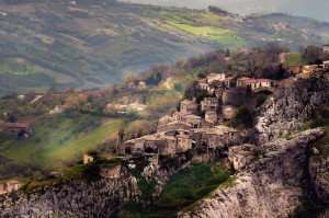 One of the many mountainside villages to be found and explored in Molise, Italy, during a culinary vacation with The International Kitchen.