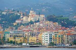 A view of Sanremo in Ligurian on a cooking vacation in Italy with The International Kitchen.