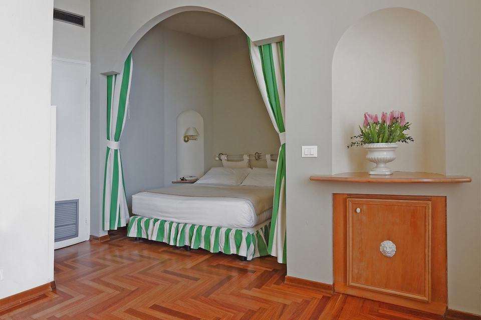Image for Bedroom at the Hotel Lolli Palace in Sanremo, Italy.