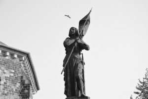 A statue of Joan of Arc.