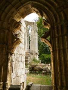 The ruins of the Jumieges Abbey in Normandy, France.