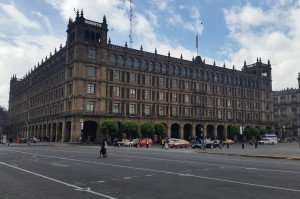 Visiting Constitution Square, called Zócalo, on a Mexico City Tour.