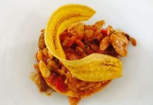 A delicious dish of mofongo, Puerto Rico's national dish.