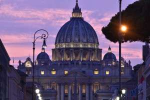 The cupola of San Pietro at Vatican City.