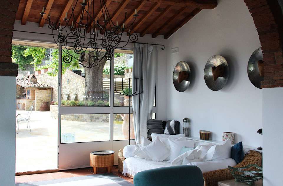 Image for A place to relax at the villa during your cooking vacation Tuscany.