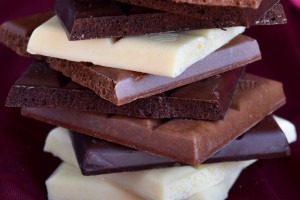 Types of chocolate.