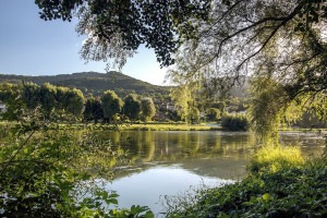 A sunny day in the Loire Valley, with a view of the river.