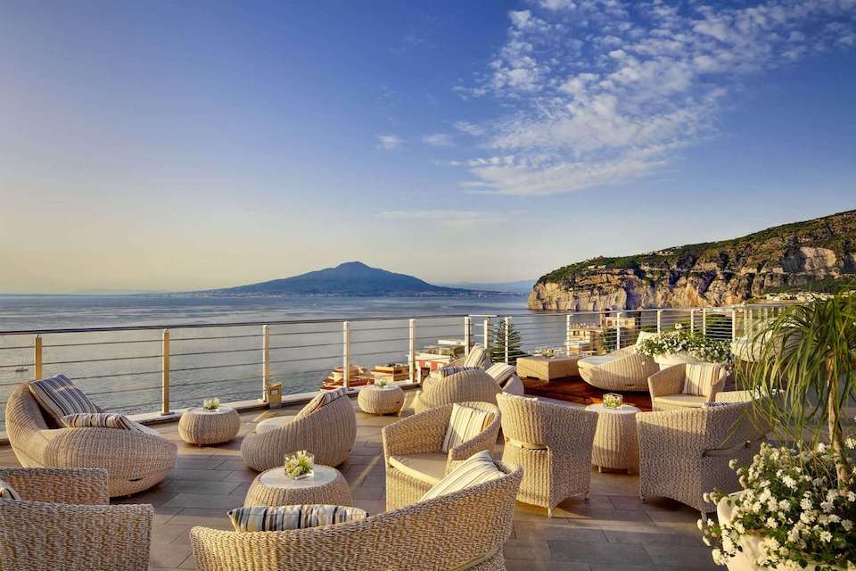 Image for Sky bar "Vista" at the Hotel Mediterraneo in Sant'Agnello di Sorrento.