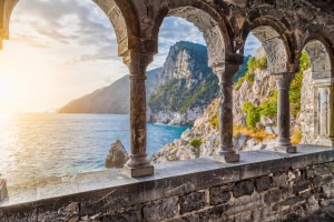 Famed church of San Pietro on the beautiful Ligurian Coast.