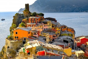 The town of Vernazza, one of the famed Cinque Terre.