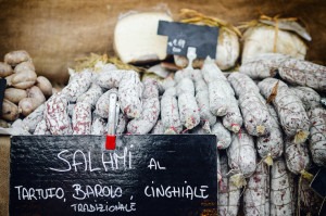 Traditional Piedmontese salami.