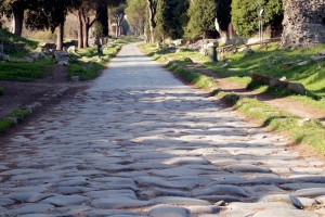 A view of the ancient Appian Way.