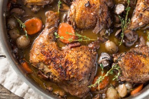 Coq au ven on a culinary vacation in France with TIK.