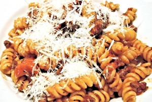 Fusilli with lamb ragu in Molise.