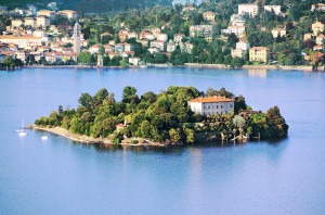 Isola madre of the Borromean Islands on Lake Maggiore in Italy.