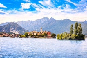 Isola dei Pescatori, fisherman island in Maggiore lake, 