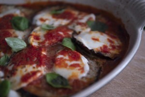 Melanzane alla parmigiana (eggplant parmesan)