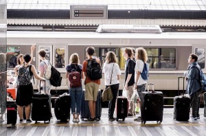 Waiting for a train