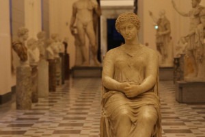 Sculpture at the National Archeological Museum of Naples.