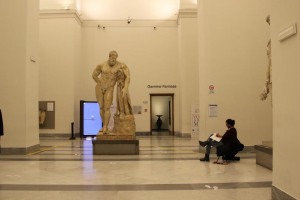 Statuary at the National Archeological Museum of Naples.