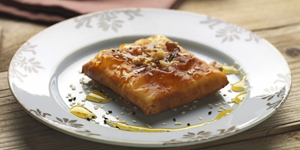 image for Greek Recipe for Fried Feta in Filo