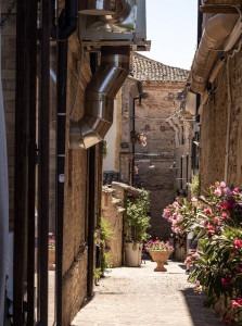 Exploring the streets of an Abruzzese town.