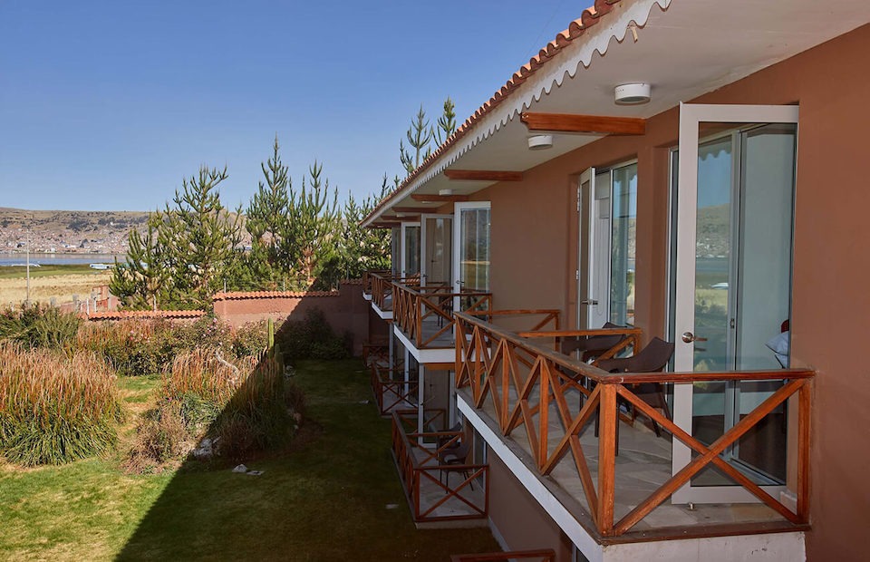 Image for Balcony at the 4* Casa Andina Premium Hotel in Puno, Peru.