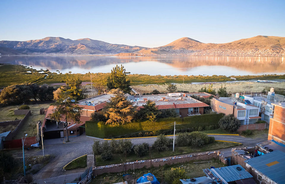 Image for View at the 4* Casa Andina Premium Hotel in Puno, Peru.