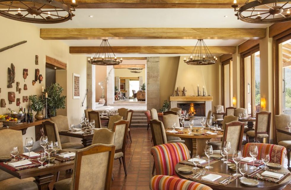 Image for Dining room at the Inkaterra Hacienda Urubamba.