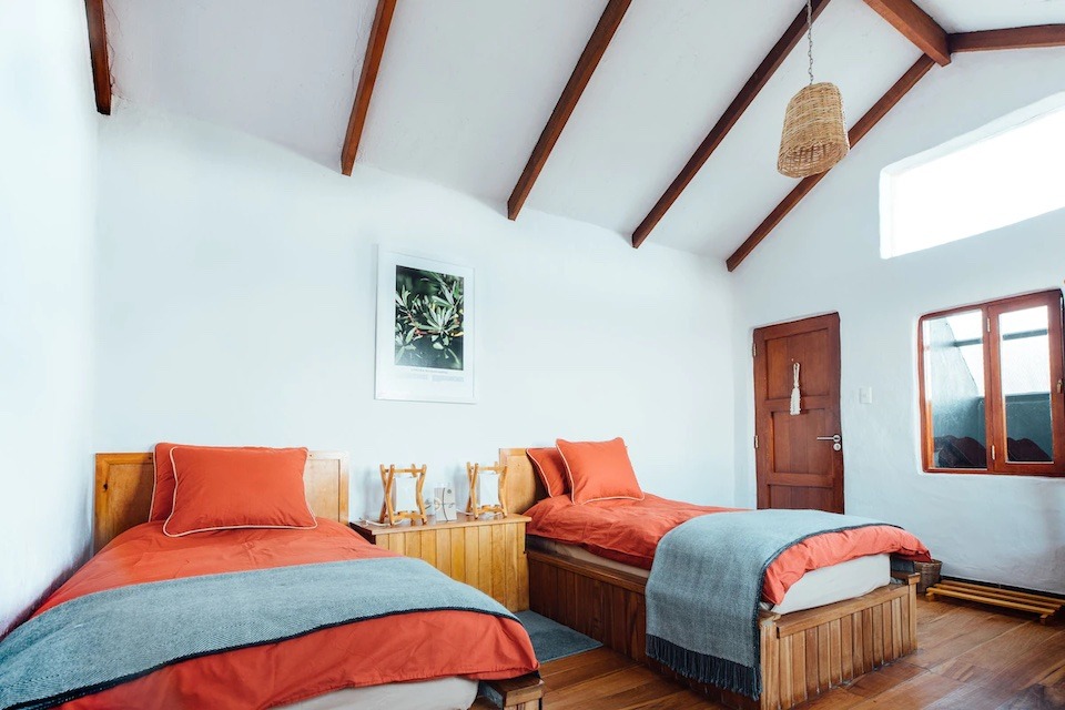 Image for Twin bedroom at La Estancia Ecolodge on Lake Titicaca, Bolivia.