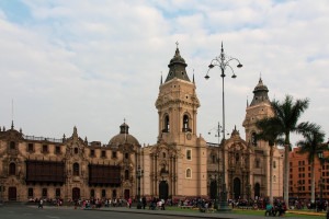 Exploring the center of Lima Peru.