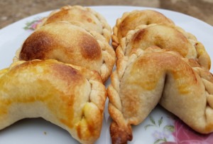 Delicious empanadas in Peru.