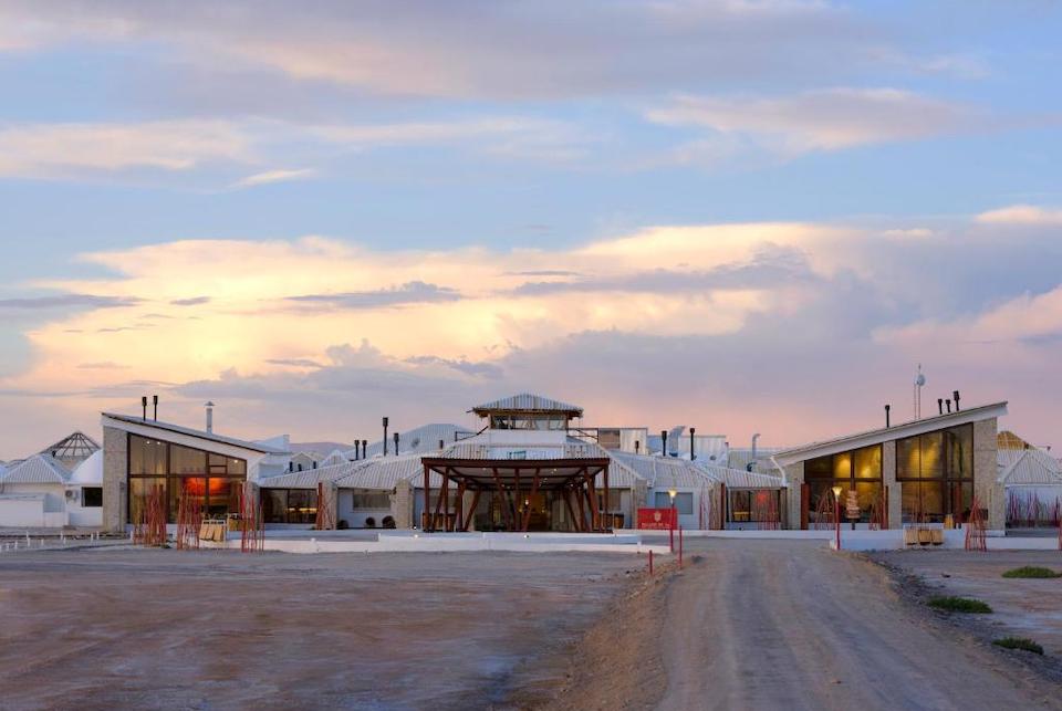 Image for Exterior of the Palacio del Sal hotel in Uyuni Bolivia.