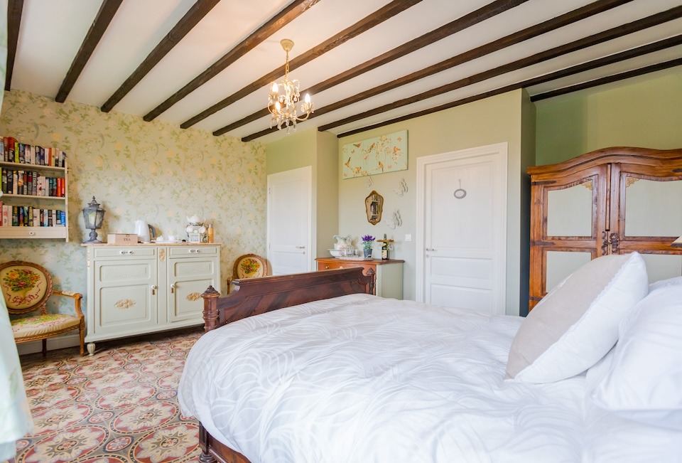 Image for Bedroom at la Vieille Ferme d'Amfreville - Chambres d'hôtes in Normandy.
