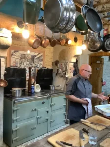 Learning from the expert during your French cooking vacation in Normandy.