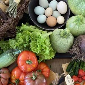Produce during your farm to table French cooking vacation.