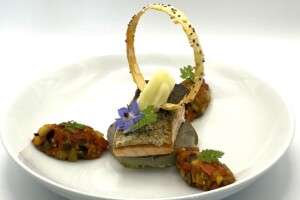 An elegant dish prepared during your cooking classes