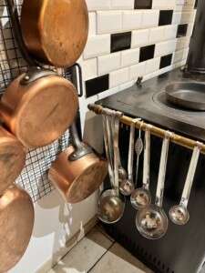 The tools of the trade during your cooking vacation.
