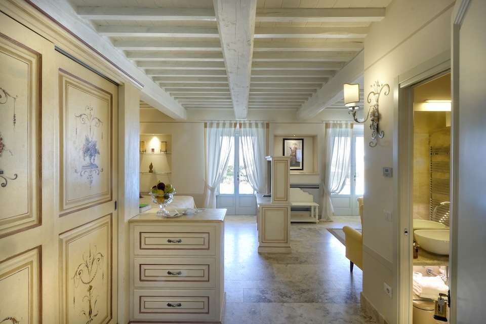 Image for A suite at the villa Scuderia in Tuscany on the Falconiere estate.