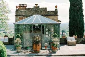 Enjoying time in Tuscany at the estate.