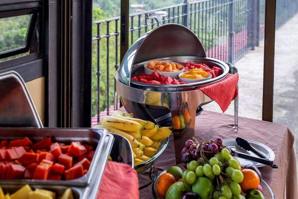 Image for Fruit selection from the breakfast buffet at the Hotel Arenal Kioro.